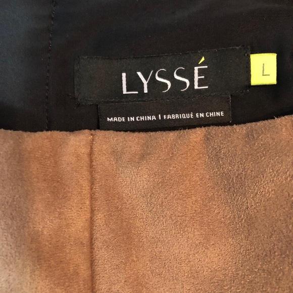 LYSSE HIGH WAIST TAN FAUX SUEDE LEGGING PANTS - Picture 8 of 11